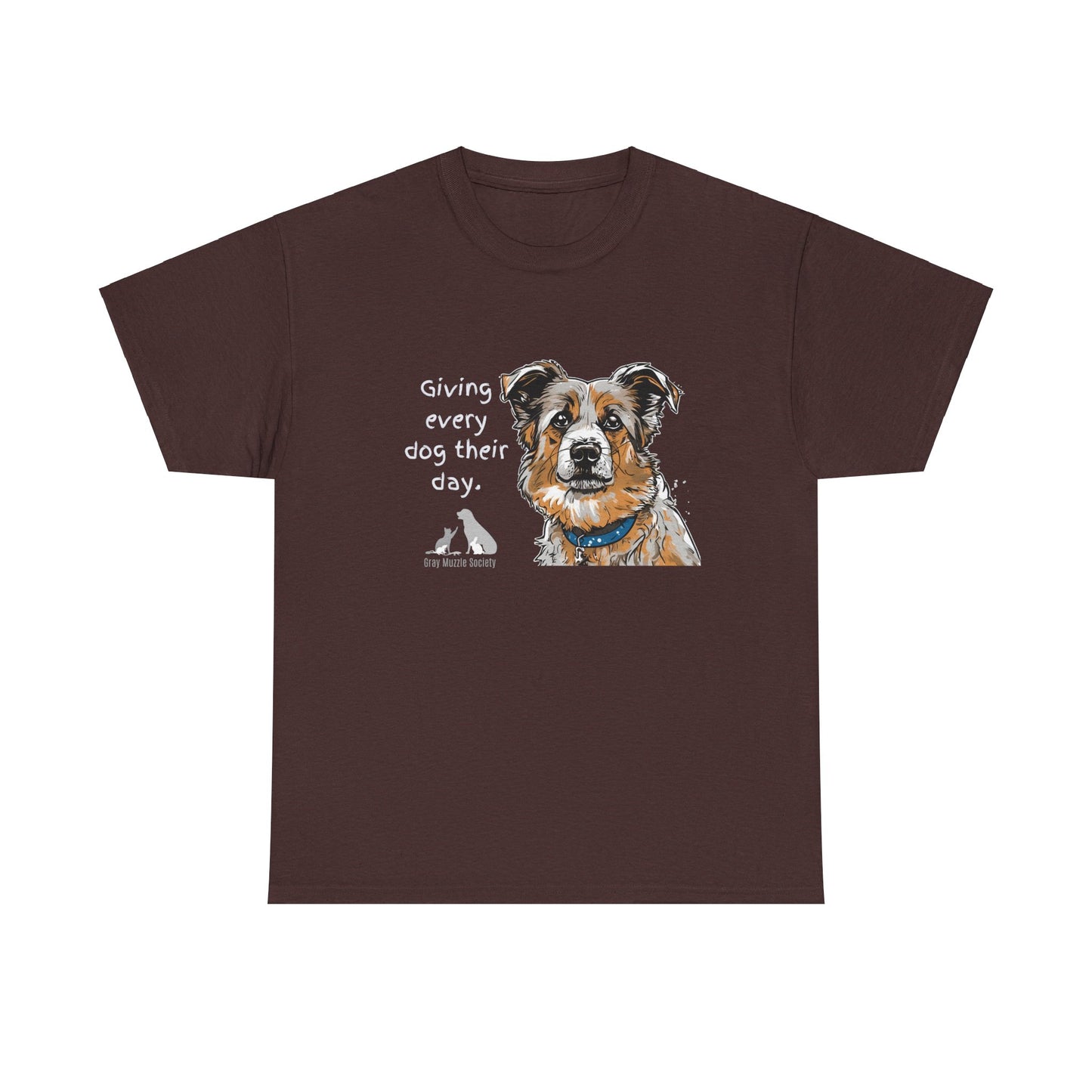 Dog Lover Unisex Heavy Cotton Tee - "Giving Every Dog Their Day"
