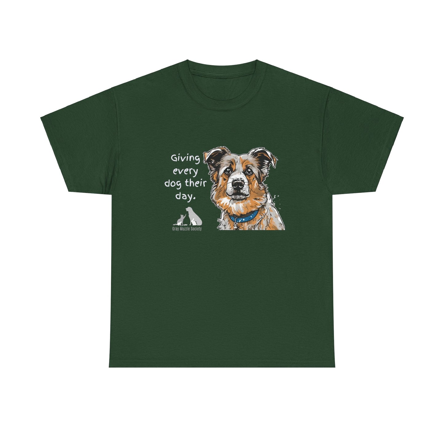 Dog Lover Unisex Heavy Cotton Tee - "Giving Every Dog Their Day"