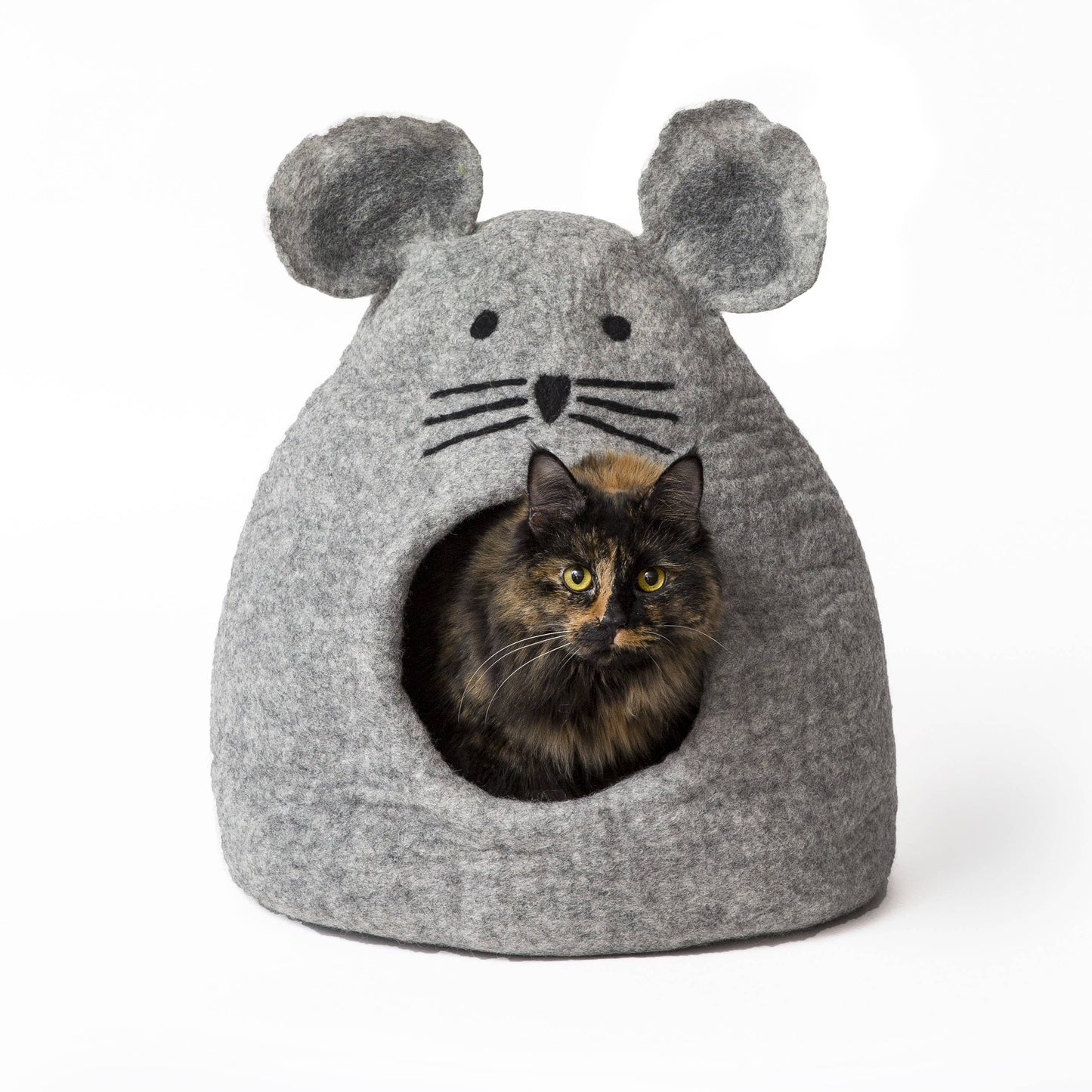 Mouse Wool Pet Cave - Grey