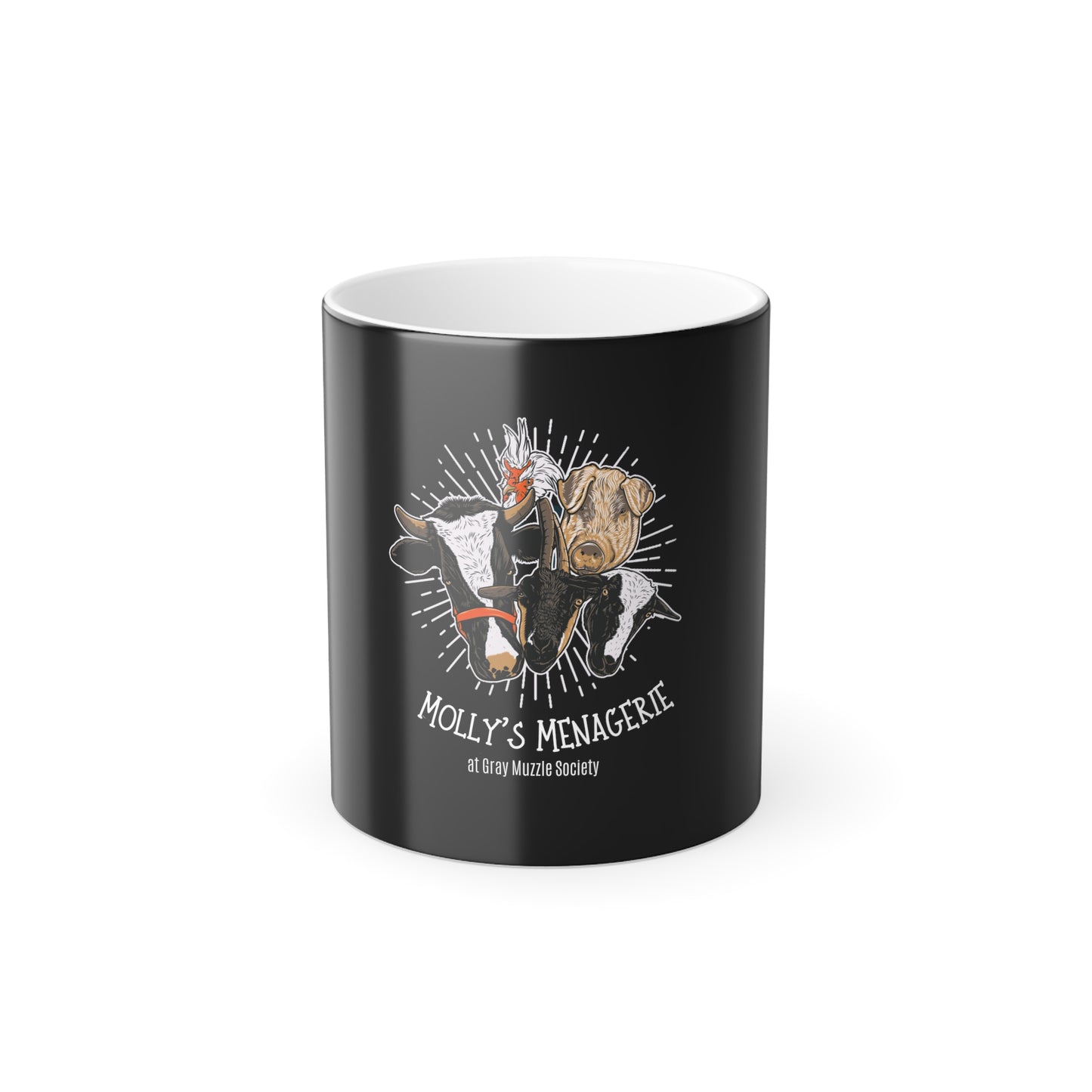 Molly' Menagerie Color Morphing Mug, 11oz