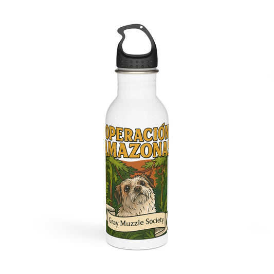 Stainless Steel Water Bottle with Gray Muzzle Society Design, Eco-Friendly Travel Container, Pet Lover Gift, Outdoor Adventure [...]