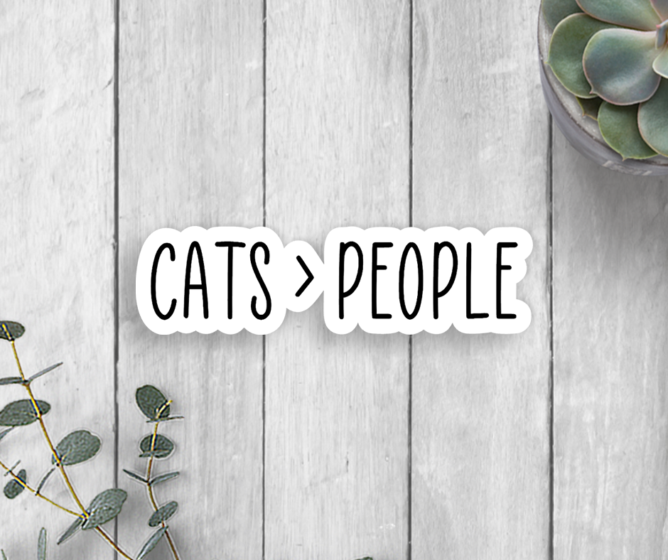 Cats People Vinyl Sticker