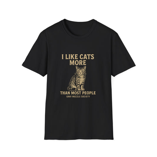 I Like Cats More Than Most People Unisex T-Shirt