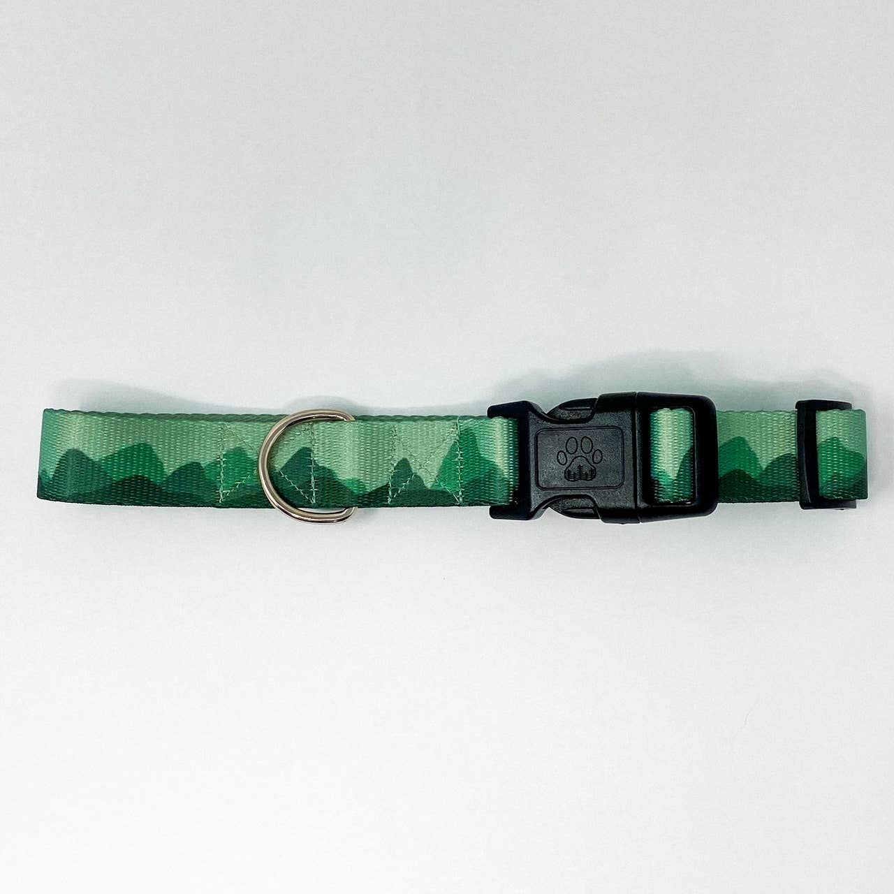 Summit Recycled Dog Collar | Outdoor Sage Green Mountain