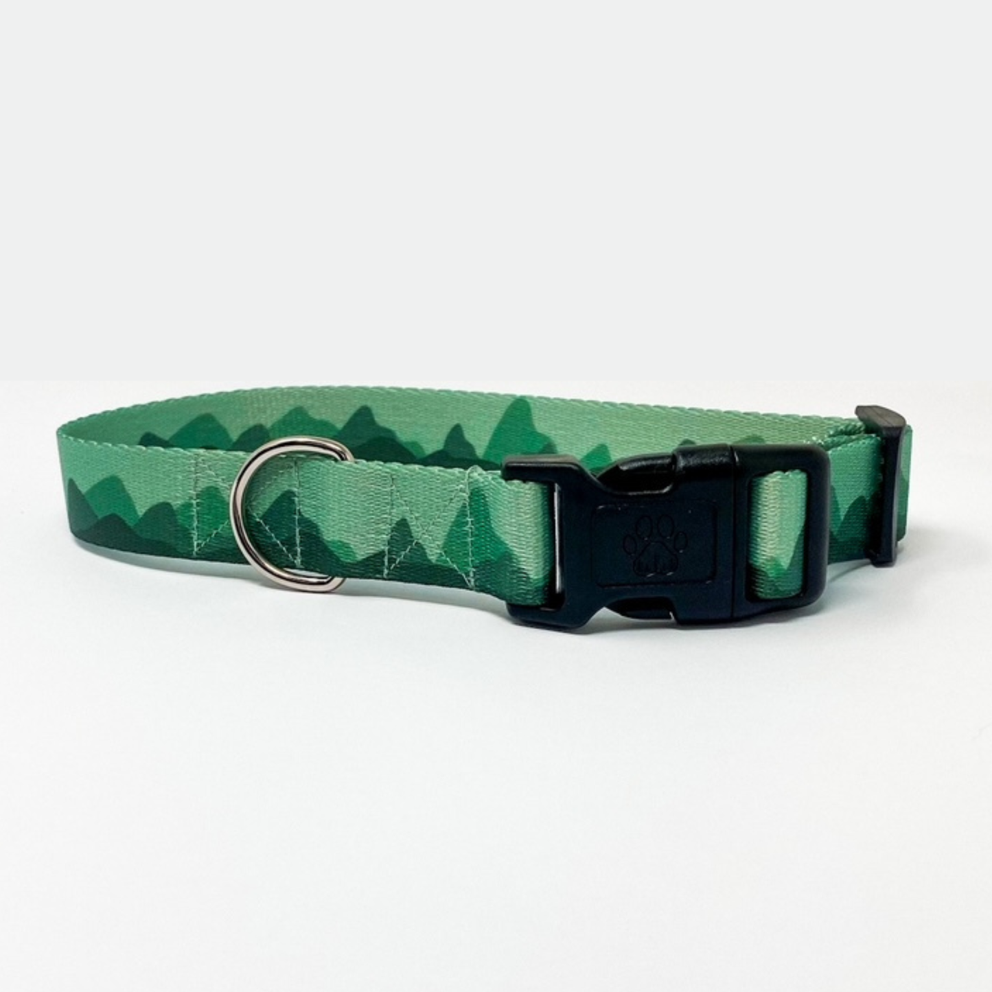 Summit Recycled Dog Collar | Outdoor Sage Green Mountain