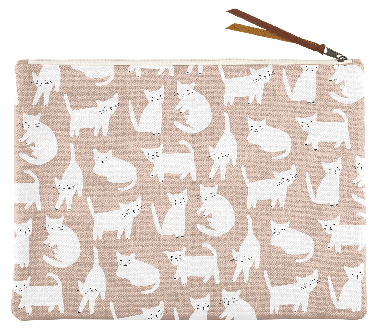 Miss Kitty Large Canvas Pouch